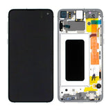 Samsung Galaxy S10e (SM-G970F) Skærm med LCD Display Original - Hvid