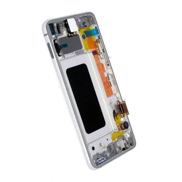 Samsung Galaxy S10e (SM-G970F) Skærm med LCD Display Original - Hvid