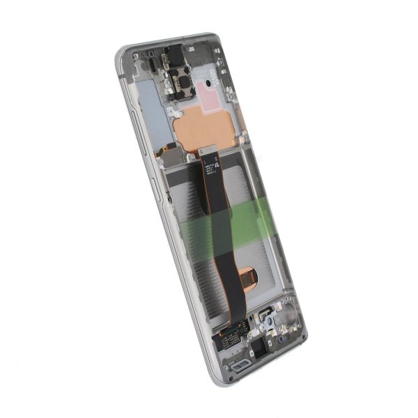 Samsung Galaxy S20 5G (SM-G980F) Skærm med LCD Display Original - Hvid