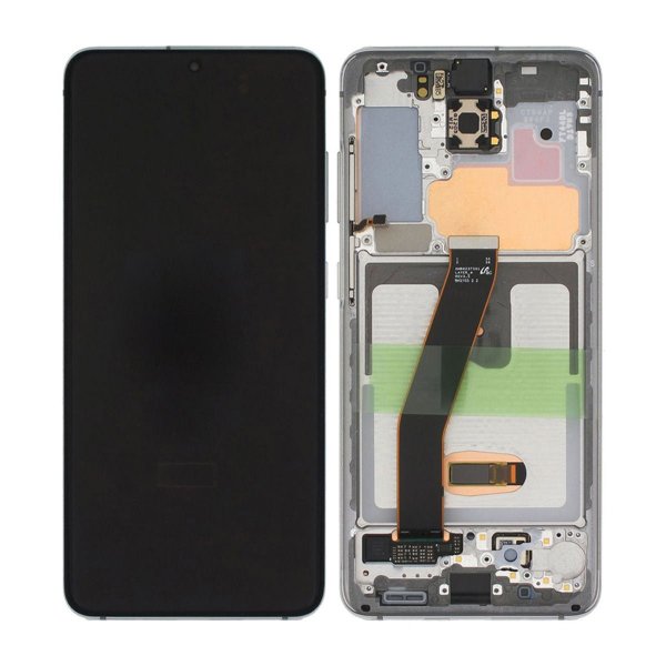 Samsung Galaxy S20 5G (SM-G980F) Skærm med LCD Display Original - Hvid