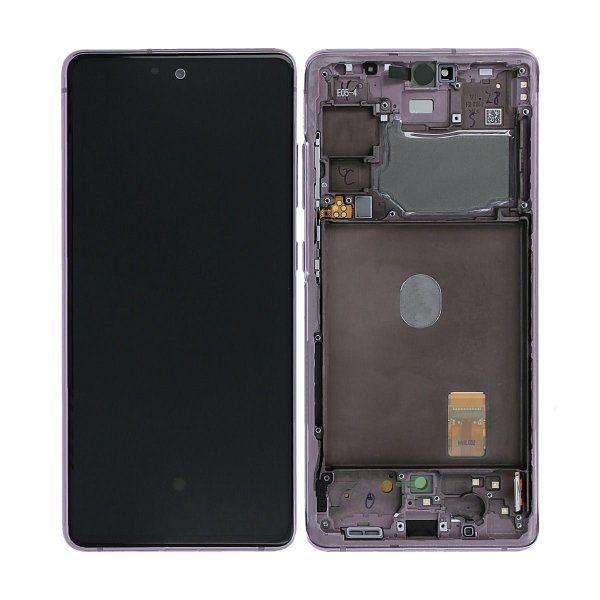 Samsung Galaxy S20 FE 5G Skærm med LCD Display Original - Lavendel