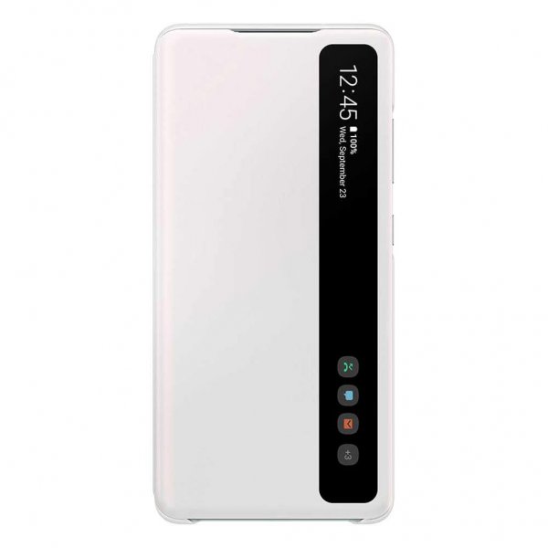 Samsung Original Samsung Galaxy S20 FE Etui Smart Clear View Cover Hvid