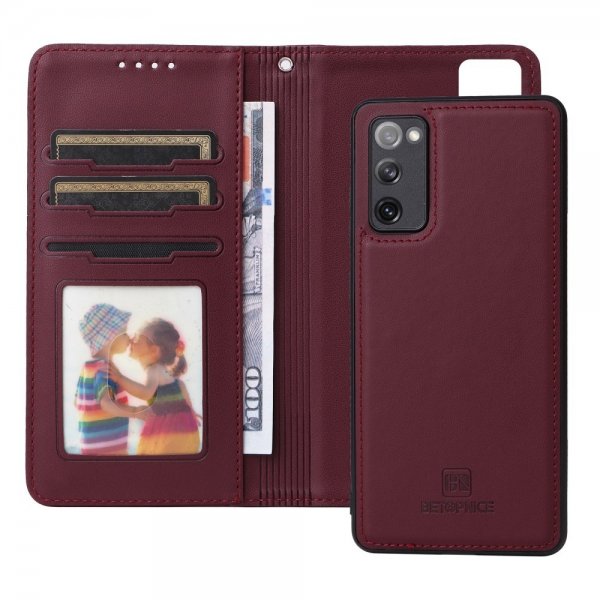 Betopnice Samsung Galaxy S20 FE Etui med Aftageligt Cover 005 Rød