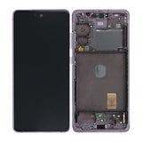 Samsung Galaxy S20 FE Skærm med LCD Display Original - Lavendel