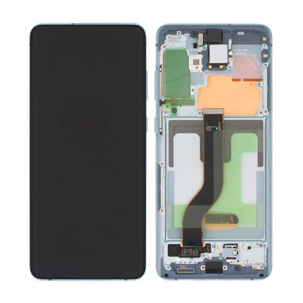 Samsung Galaxy S20 Plus 5G (SM-G986F) Skærm med LCD Display Original - Blå