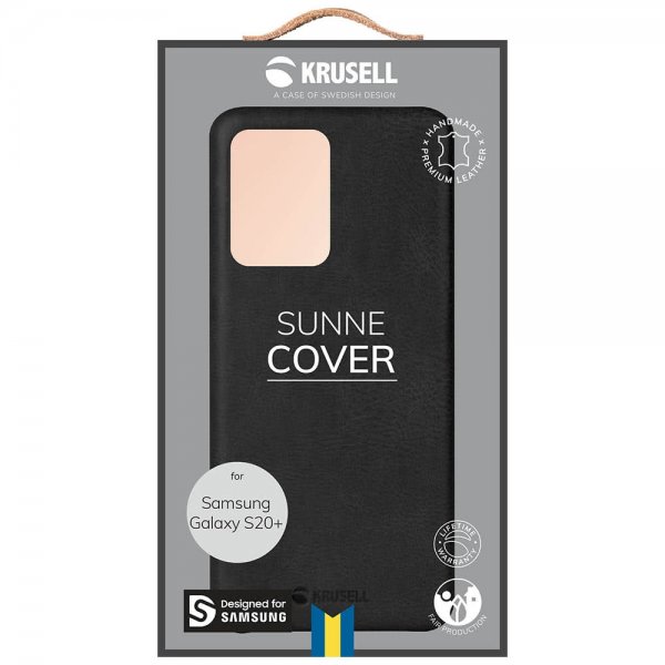 Krusell Samsung Galaxy S20 Plus Cover Sunne Cover Vintage Black