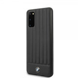 BMW Samsung Galaxy S20 Cover Leather Lines Sort