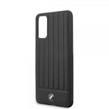 BMW Samsung Galaxy S20 Cover Leather Lines Sort