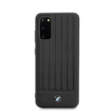 BMW Samsung Galaxy S20 Cover Leather Lines Sort