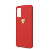 Ferrari Samsung Galaxy S20 Cover med Logo Rød