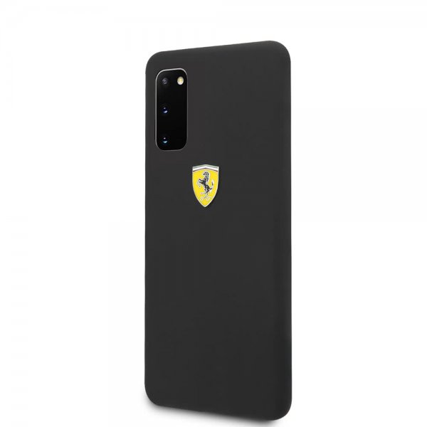 Ferrari Samsung Galaxy S20 Cover med Logo Sort
