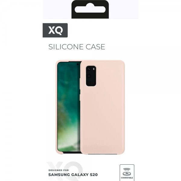 Xqisit Samsung Galaxy S20 Cover Silikone Etui Rosa