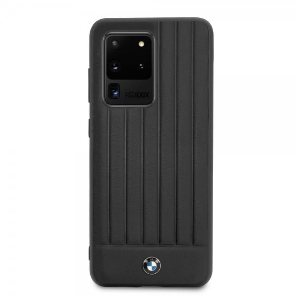 BMW Samsung Galaxy S20 Ultra Cover Læderlinjer Sort