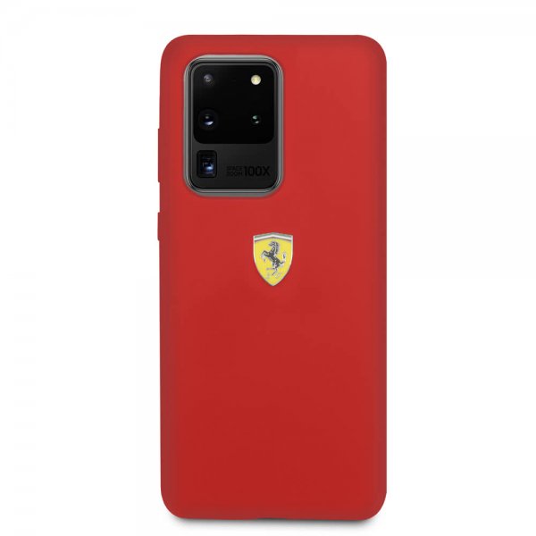 Ferrari Samsung Galaxy S20 Ultra Cover med Logo Rød