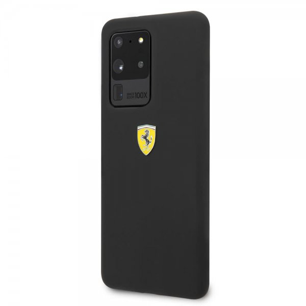 Ferrari Samsung Galaxy S20 Ultra Cover med Logo Sort