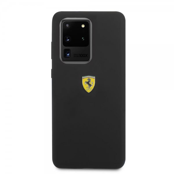Ferrari Samsung Galaxy S20 Ultra Cover med Logo Sort