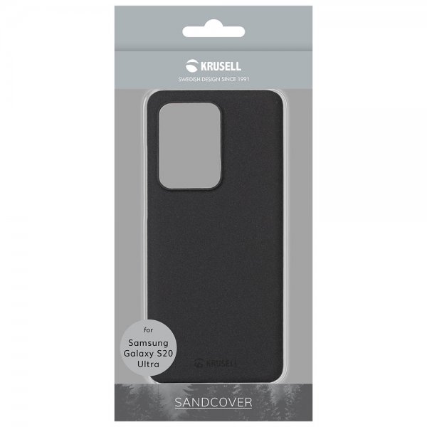 Krusell Samsung Galaxy S20 Ultra Cover Sandby Cover Sort