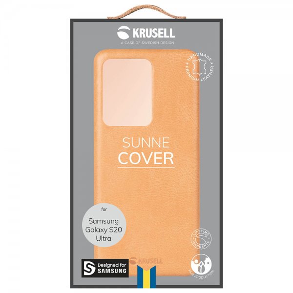 Krusell Samsung Galaxy S20 Ultra Cover Sunne Vintage Nude