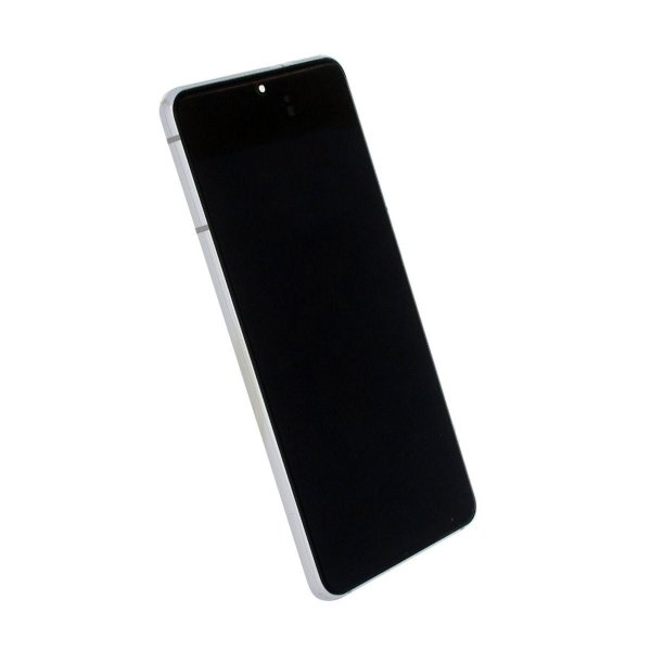 Samsung Galaxy S21 5G Skærm med LCD Display Original - Hvid