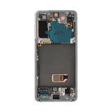 Samsung Galaxy S21 5G Skærm med LCD Display Original - Hvid