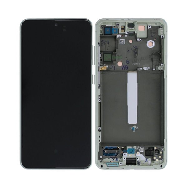 Samsung Galaxy S21 FE 5G Skærm med LCD Display Original - Grøn
