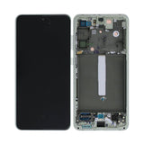 Samsung Galaxy S21 FE 5G Skærm med LCD Display Original - Grøn