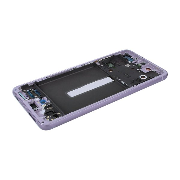 Samsung Galaxy S21 FE 5G Skærm med LCD Display Original - Lavendel