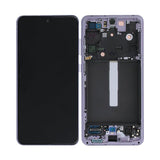 Samsung Galaxy S21 FE 5G Skærm med LCD Display Original - Lavendel