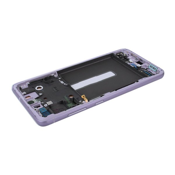 Samsung Galaxy S21 FE 5G Skærm med LCD Display Original - Lavendel