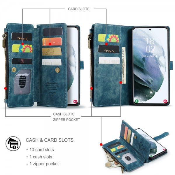 CaseMe Samsung Galaxy S21 FE Etui C30 Series Petroleum