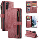 CaseMe Samsung Galaxy S21 FE Etui C30 Serie Rød