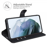 Samsung Galaxy S21 FE Etui Litchi Sort