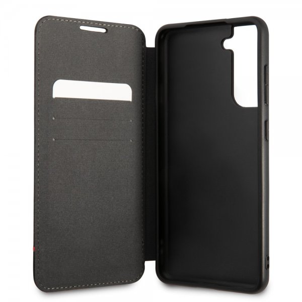 BMW Samsung Galaxy S21 FE Fodral Tricolor Stripe Carbon Svart