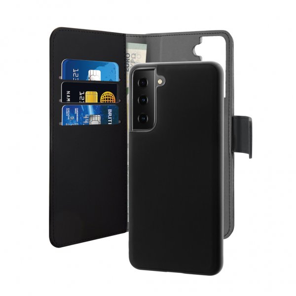 Puro Samsung Galaxy S21 FE Etui Wallet Detachable 2 in 1 Sort