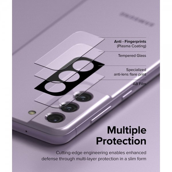 Ringke Samsung Galaxy S21 FE Kamerabeskytter Glas 3-pak