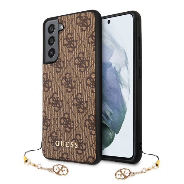 Guess Samsung Galaxy S21 FE Cover 4G Charms Brun