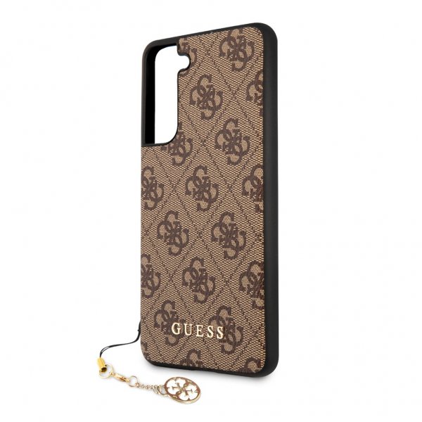 Guess Samsung Galaxy S21 FE Cover 4G Charms Brun