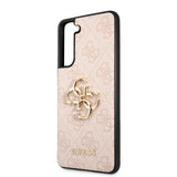 Guess Samsung Galaxy S21 FE Cover Metal Logo Rosa