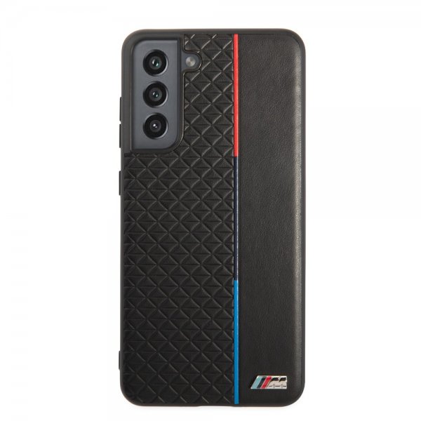 BMW Samsung Galaxy S21 FE Cover Triangle Pattern & Tricolor Stripe Sort