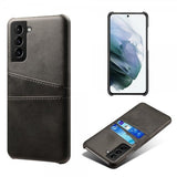 Samsung Galaxy S21 FE Cover med to Kortlommer Sort