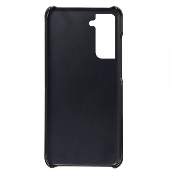 Samsung Galaxy S21 FE Cover med to Kortlommer Sort