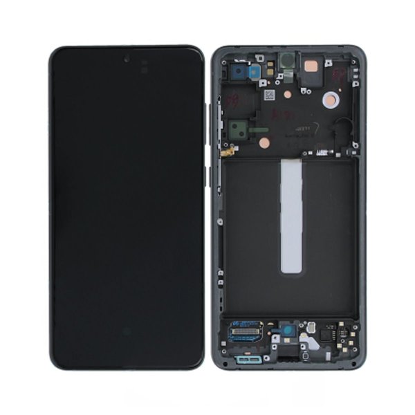 Samsung Galaxy S21 FE Skærm med LCD Display Original - Grafit/Sort