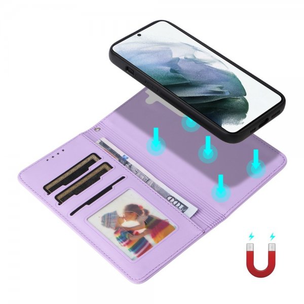 Betopnice Samsung Galaxy S21 Cover med Aftageligt Cover 005 Lilla
