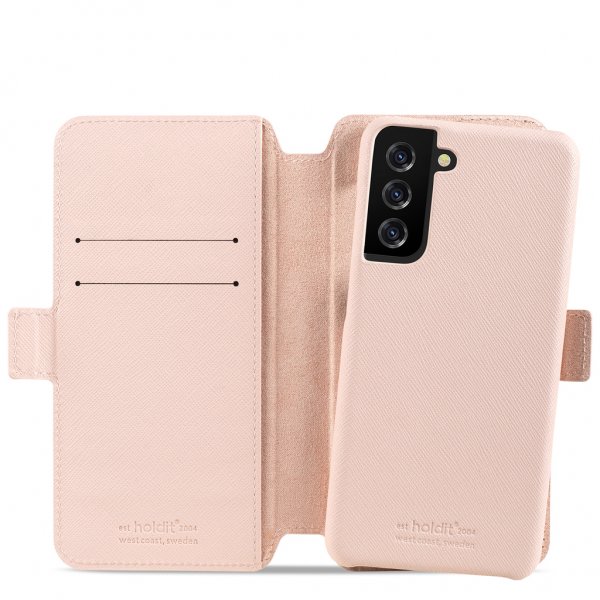 holdit Samsung Galaxy S21 Cover Stockholm Aftageligt Cover Rosa