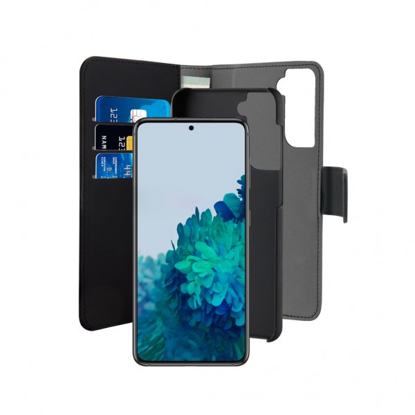 Puro Samsung Galaxy S21 Cover Wallet Detachable 2-i-1 Sort