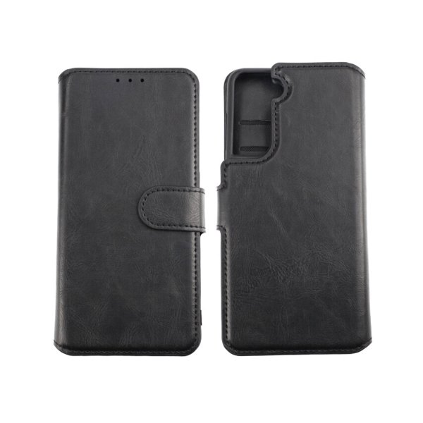 Rvelon Samsung Galaxy S21 Cover Magnetisk Aftageligt Etui Sort