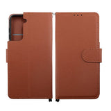 Samsung Galaxy S21 Cover med Støttefunktion Brun