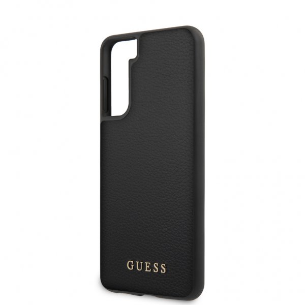 Guess Samsung Galaxy S21 Plus Cover Lædertekstur Sort