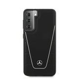 Mercedes Benz Samsung Galaxy S21 Plus Cover Logo Perforeret Dynamisk Sort