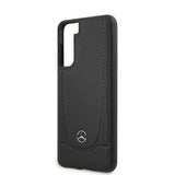 Mercedes Benz Samsung Galaxy S21 Plus Cover Logo Perforeret Sort